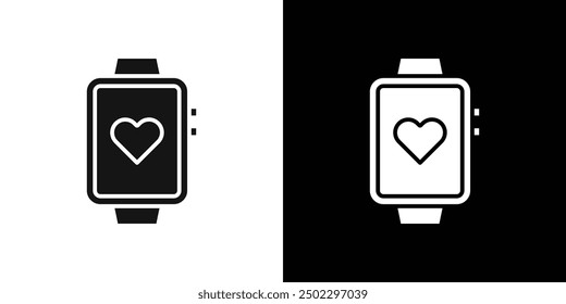 Smart watch icon logo set vector