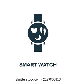 Smart Watch icon. Monochrome simple Smart Technology icon for templates, web design and infographics