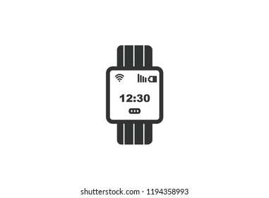 Smart Watch Icon on white background 