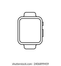 Icono de Smart Watch sobre fondo blanco.