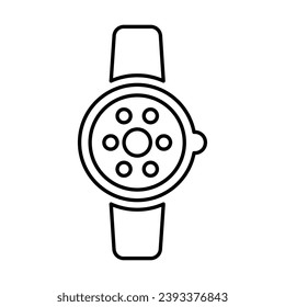 Smart Watch Icon In Outline Style
