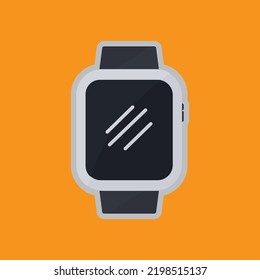 Smart watch icon. Icon related to electronic, technology. Flat icon style. Suitable for stickers and prints. Simple design editable