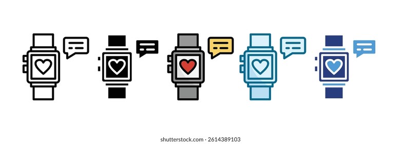 Smart Watch Icon Set Multiple Style Collection