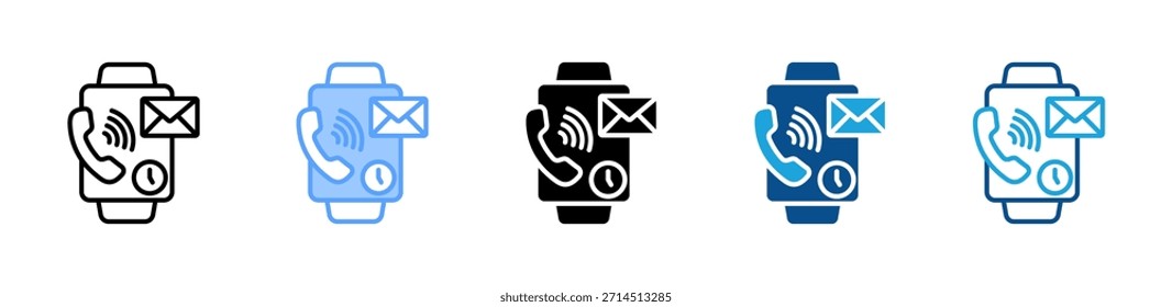 Smart Watch icon set multiple style collection