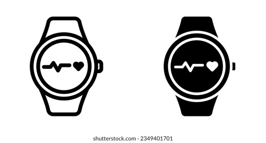 Icono de Smart Watch. inicio de sesión para concepto móvil y diseño web. ilustración vectorial