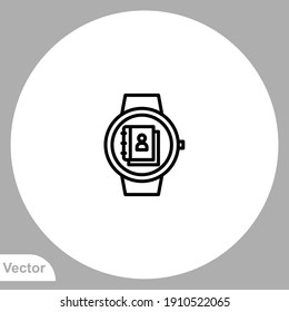 Smart watch icon sign vector,Symbol, logo illustration for web and mobile