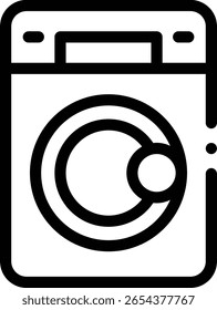 Icono de reloj inteligente. Diseño De Estilo Lineal Delgado Aislado Sobre Fondo Blanco