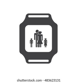 smart watch Icon vector