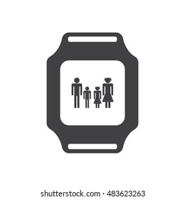 smart watch Icon vector