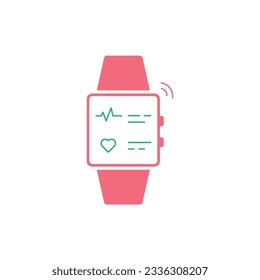 Smart Watch Icon Vector Design.
