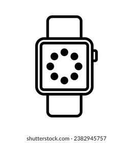 smart watch icon vector design template simple and clean