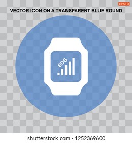 smart watch Icon vector  flat design style