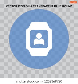 smart watch Icon vector  flat design style