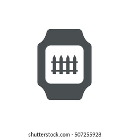 smart watch Icon vector  flat design style