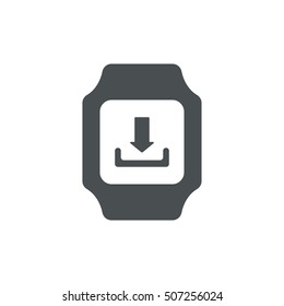 smart watch Icon vector  flat design style