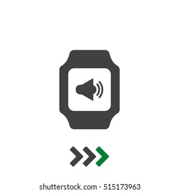 smart watch Icon vector  flat design style
