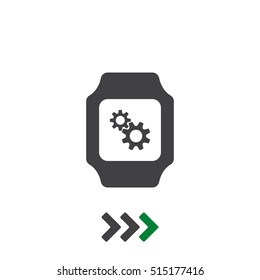 smart watch Icon vector  flat design style