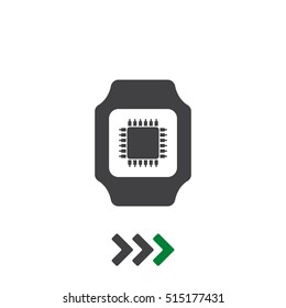 smart watch Icon vector  flat design style