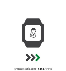 smart watch Icon vector  flat design style