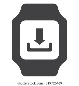 smart watch Icon vector  flat design style