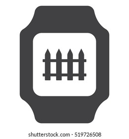 smart watch Icon vector  flat design style