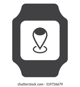 smart watch Icon vector  flat design style