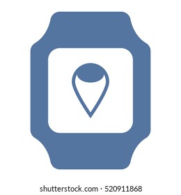 smart watch Icon vector  flat design style