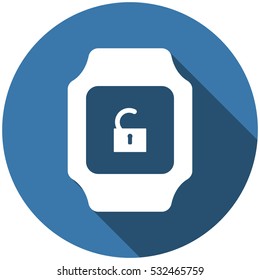 smart watch Icon vector  flat design style