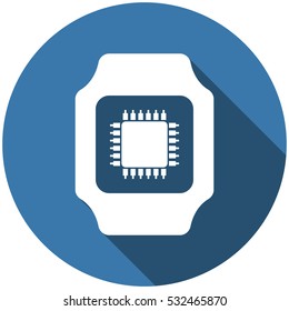 smart watch Icon vector  flat design style