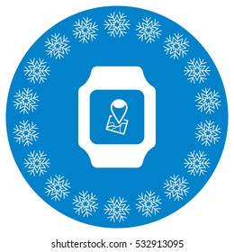 smart watch Icon vector  flat design style