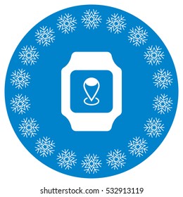 smart watch Icon vector  flat design style