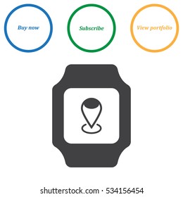 smart watch Icon vector  flat design style