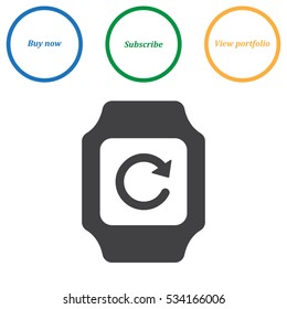 smart watch Icon vector  flat design style