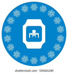 smart watch Icon vector  flat design style