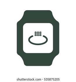 smart watch Icon vector  flat design style