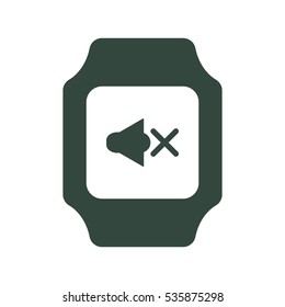 smart watch Icon vector  flat design style