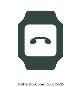 smart watch Icon vector  flat design style
