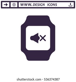 smart watch Icon vector  flat design style