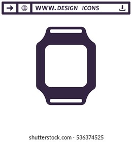 smart watch Icon vector  flat design style