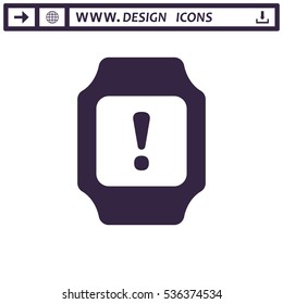 smart watch Icon vector  flat design style