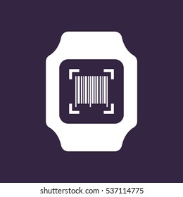 smart watch Icon vector  flat design style