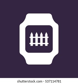 smart watch Icon vector  flat design style