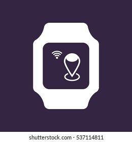 smart watch Icon vector  flat design style