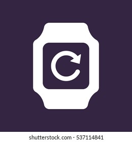 smart watch Icon vector  flat design style