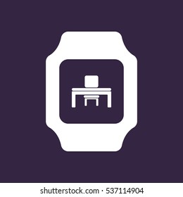 smart watch Icon vector  flat design style