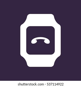 smart watch Icon vector  flat design style