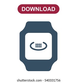 smart watch Icon vector  flat design style