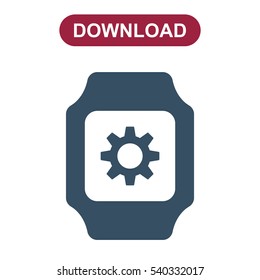 smart watch Icon vector  flat design style