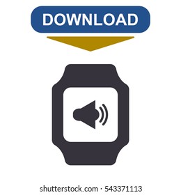 smart watch Icon vector  flat design style