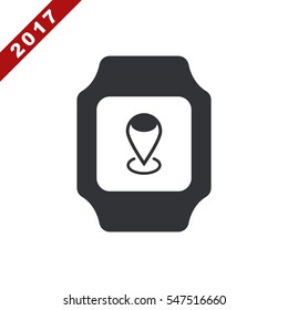 smart watch Icon vector  flat design style